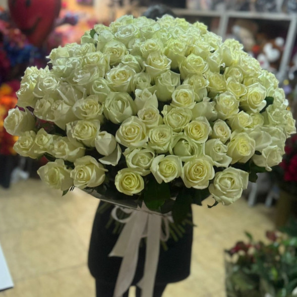 Букет 201 белая роза   в Старом Крыму