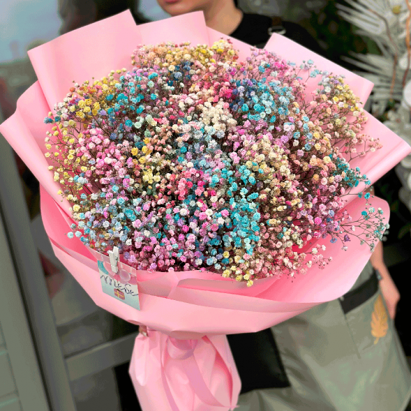 Букет Радужная гипсофила Макс в Старом Крыму