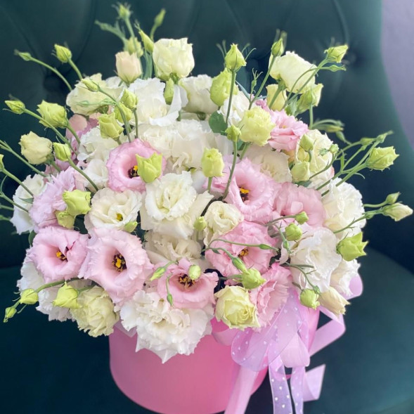 Композиция из эустом Нежное прикосновение в Старом Крыму